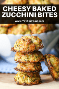 Cheesy Baked Zucchini Bites - Yay! For Food