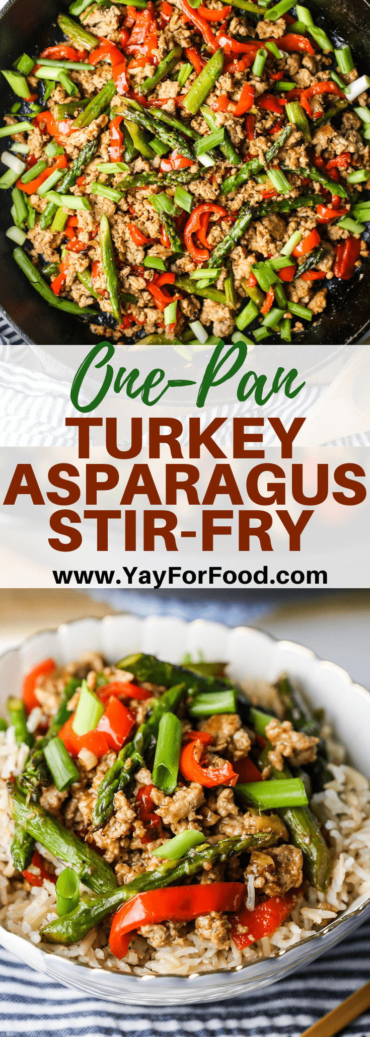 One-Pan Turkey Asparagus Stir-Fry - Yay! For Food