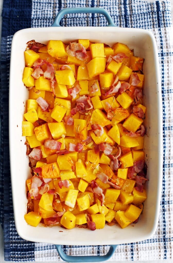 Baked Bacon Cheese Butternut Squash - Yay! For Food