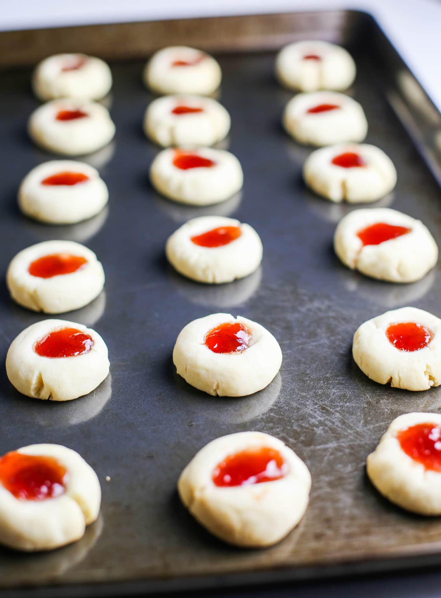 5-Ingredient Condensed Milk Thumbprint Cookies - Yay! For Food