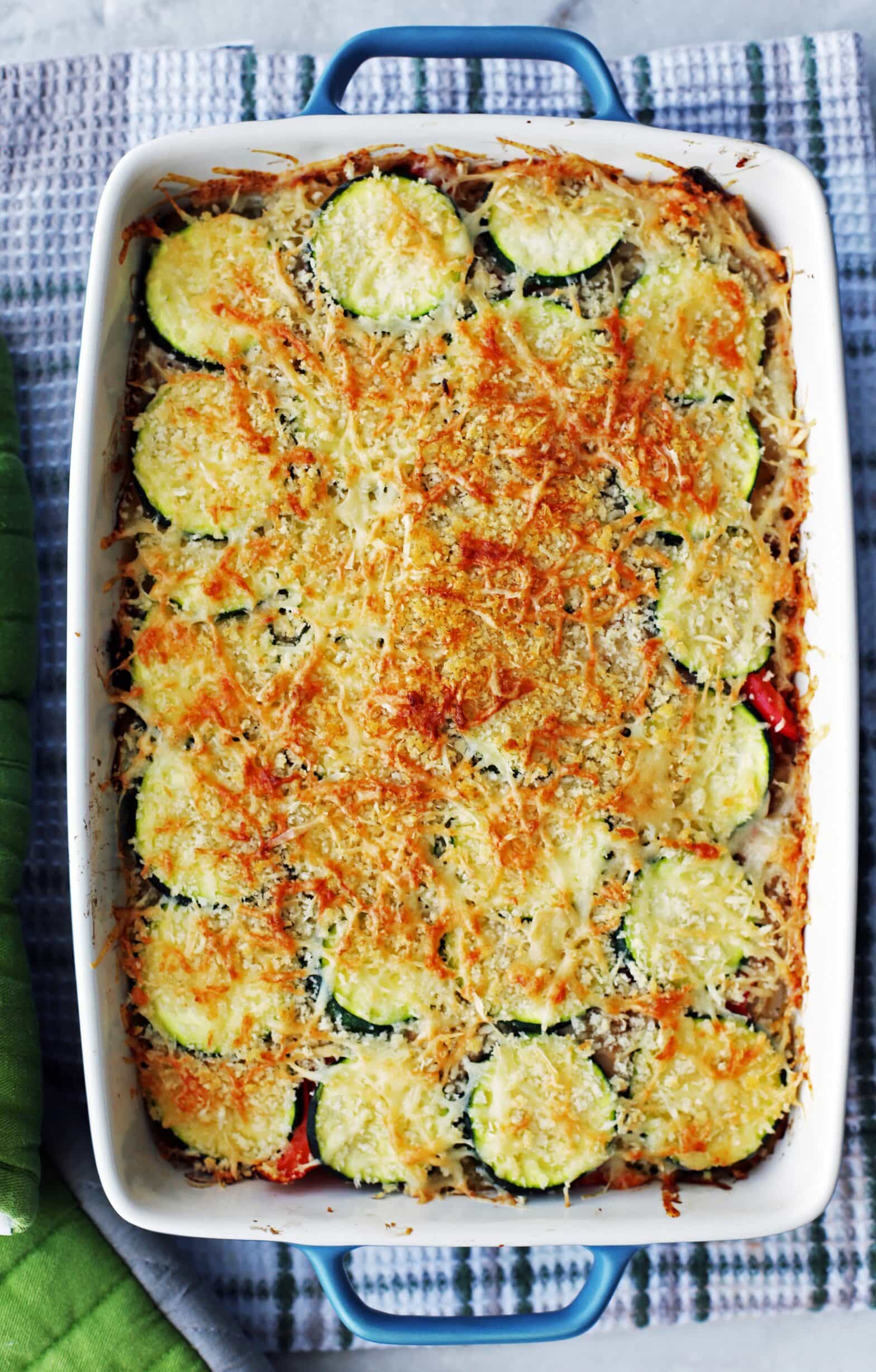 Zucchini Gratin with Gruyère and Panko Breadcrumbs - Yay! For Food