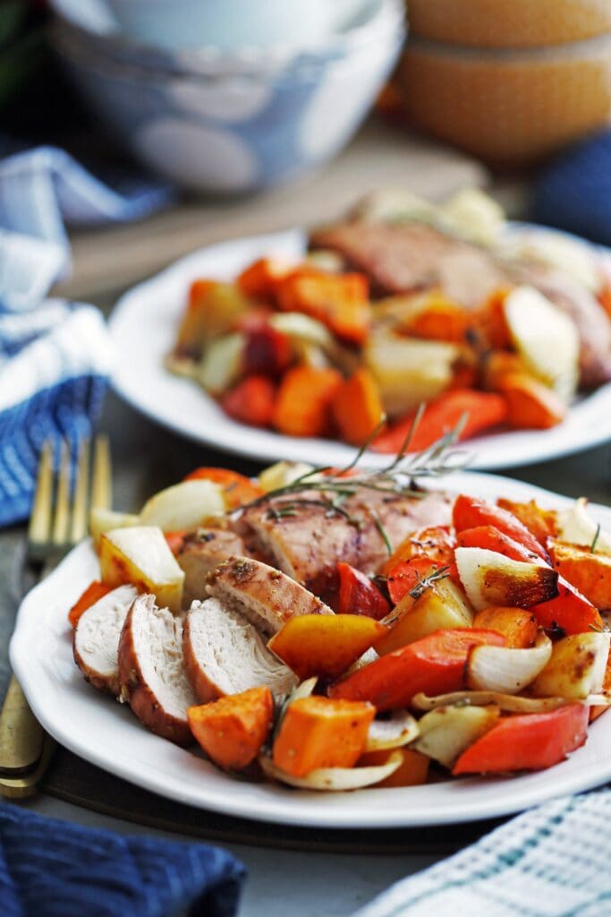 Sheet Pan Balsamic Chicken with Potatoes and Carrots - Yay! For Food