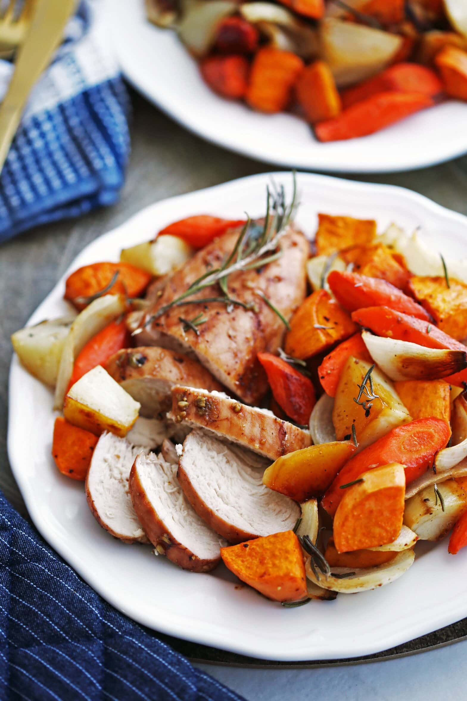 Sheet Pan Balsamic Chicken with Potatoes and Carrots - Yay! For Food