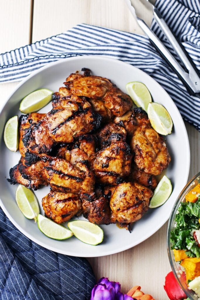 Grilled Chili Lime Chicken Thighs - Yay! For Food