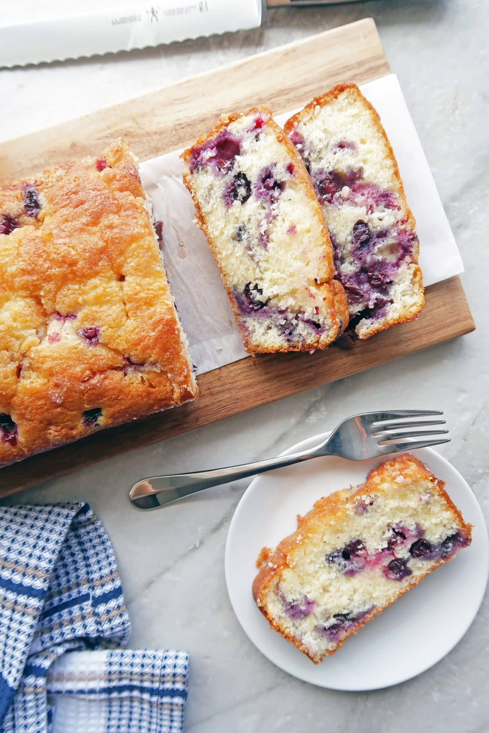 Classic Lemon Blueberry Loaf Cake - Yay! For Food