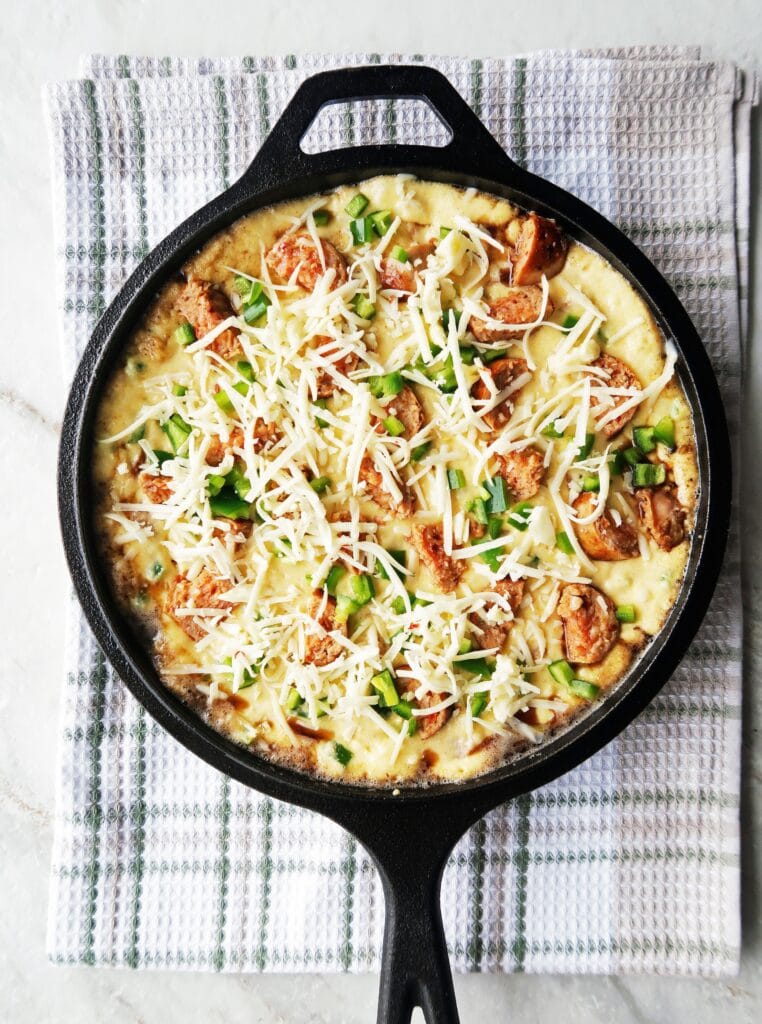 Jalapeño Maple and Sausage Skillet Cornbread - Yay! For Food