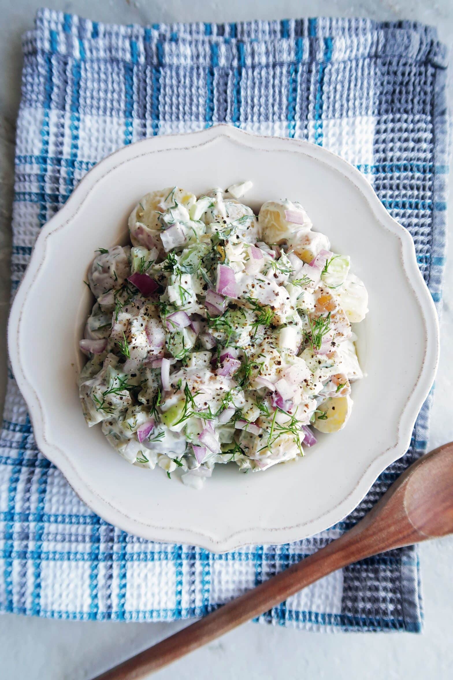 Dill Pickle Greek Yogurt Potato Salad - Yay! For Food