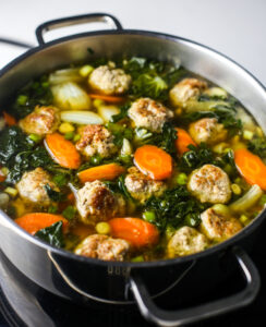 Ginger Pork Meatball Soup with Bok Choy - Yay! For Food