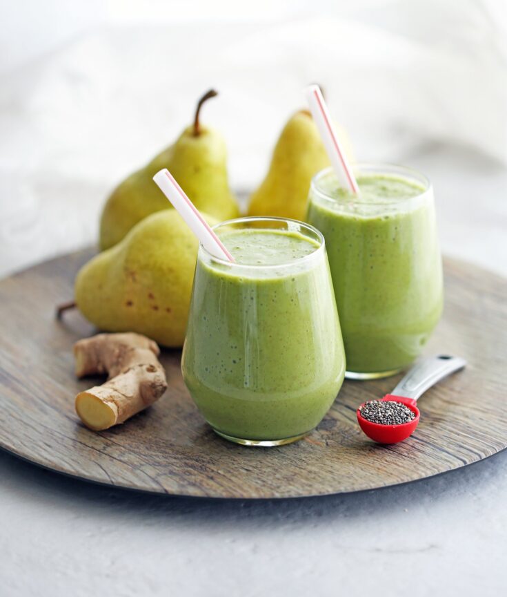 Healthy Pear Ginger Chia Smoothie - Yay! For Food