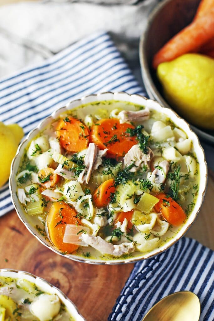 Instant Pot Lemon Dill Chicken Noodle Soup Yay For Food