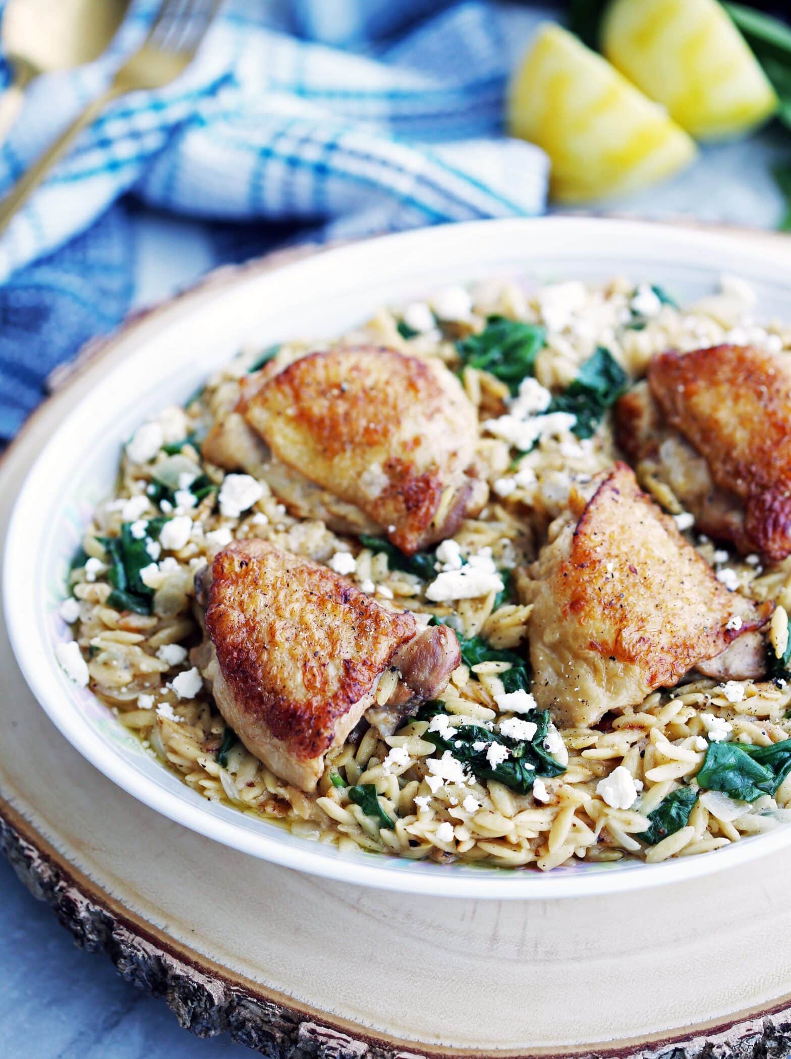 Instant Pot Lemon Pepper Orzo With Chicken Thighs Yay For Food