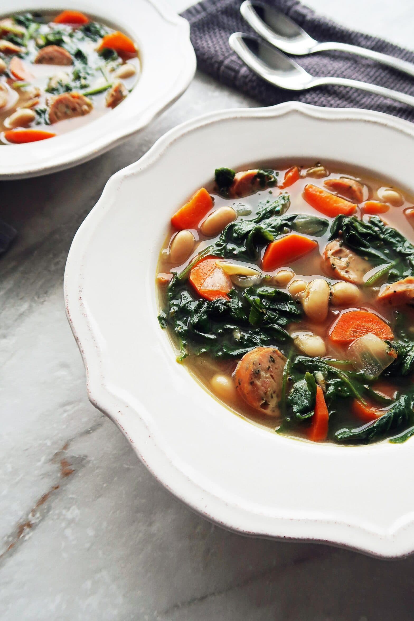 Kale, White Bean, and Sausage Soup - Yay! For Food