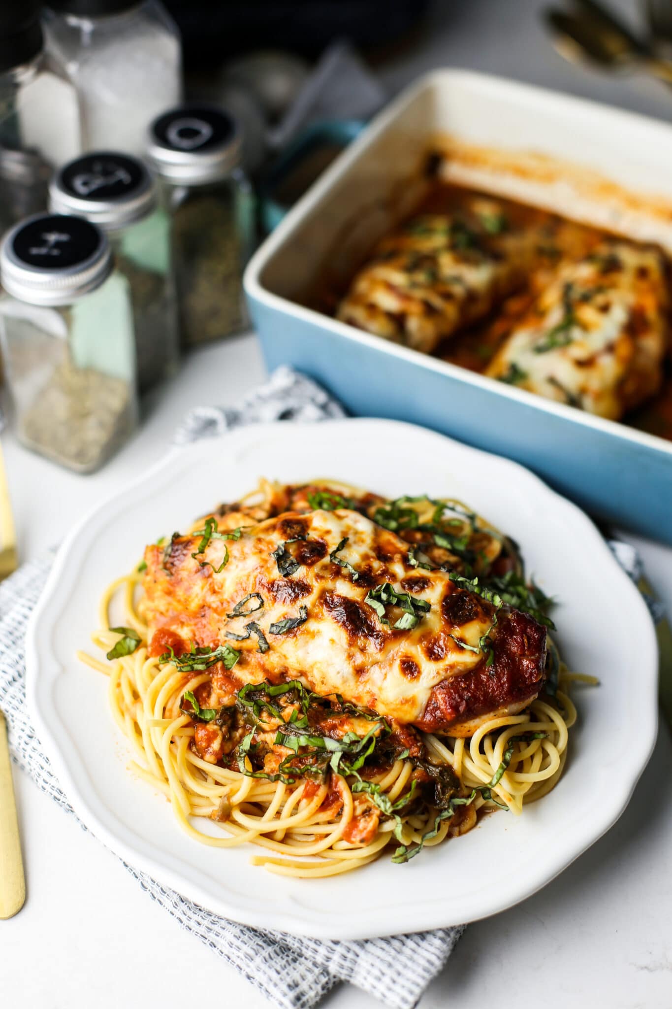 Easy Mozzarella Chicken with Marinara Sauce - Yay! For Food