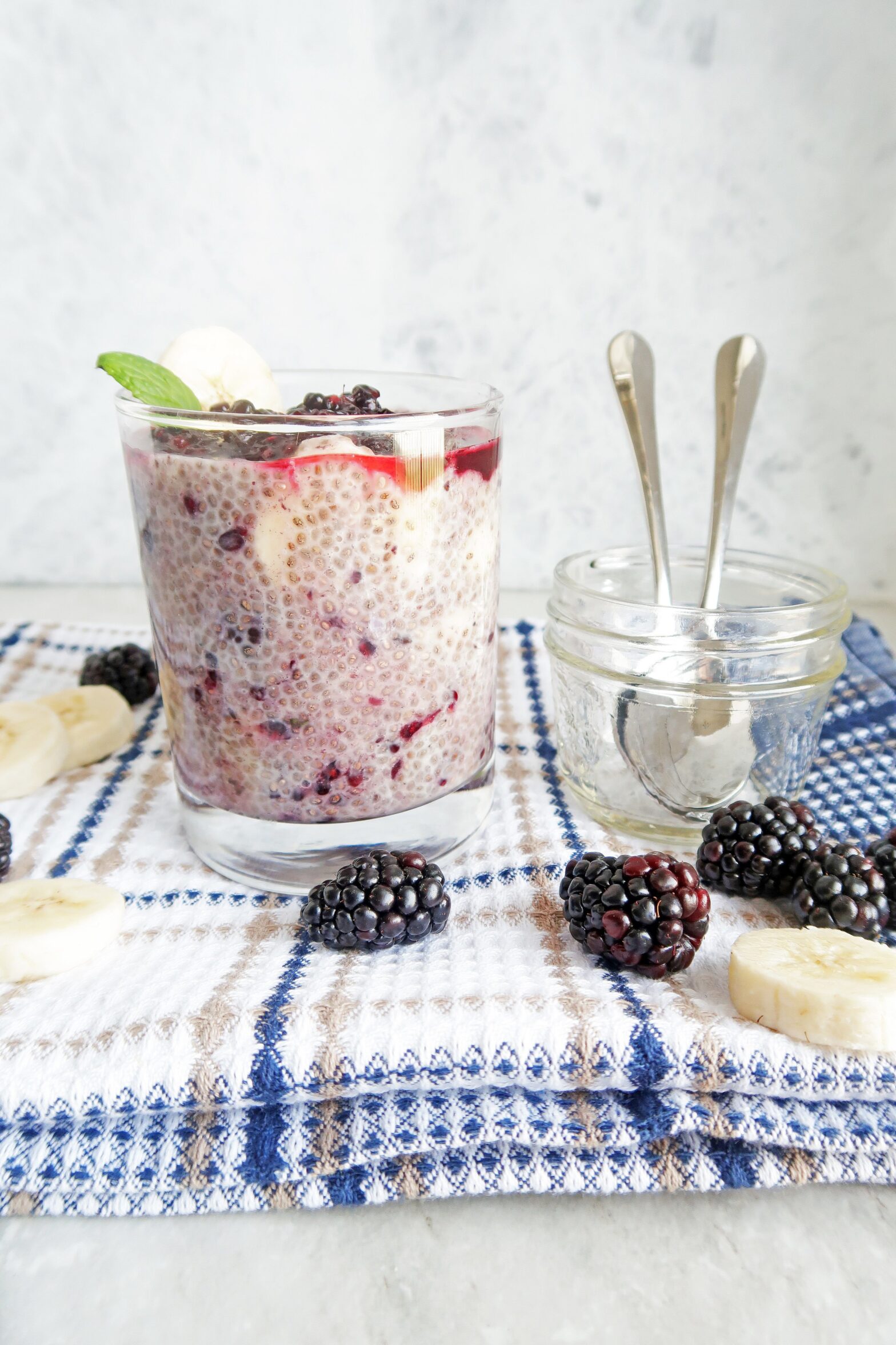 Overnight Chia Seed Pudding With Blackberries And Bananas - Yay! For Food