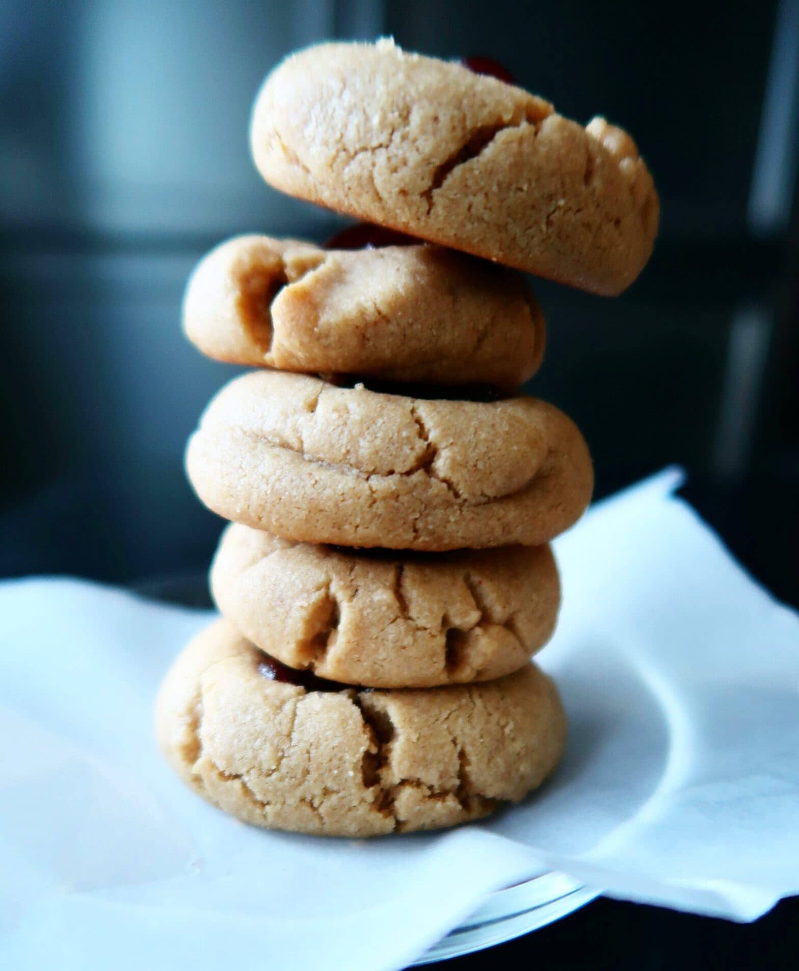 Peanut Butter and Jelly Thumbprint Cookies - Yay! For Food