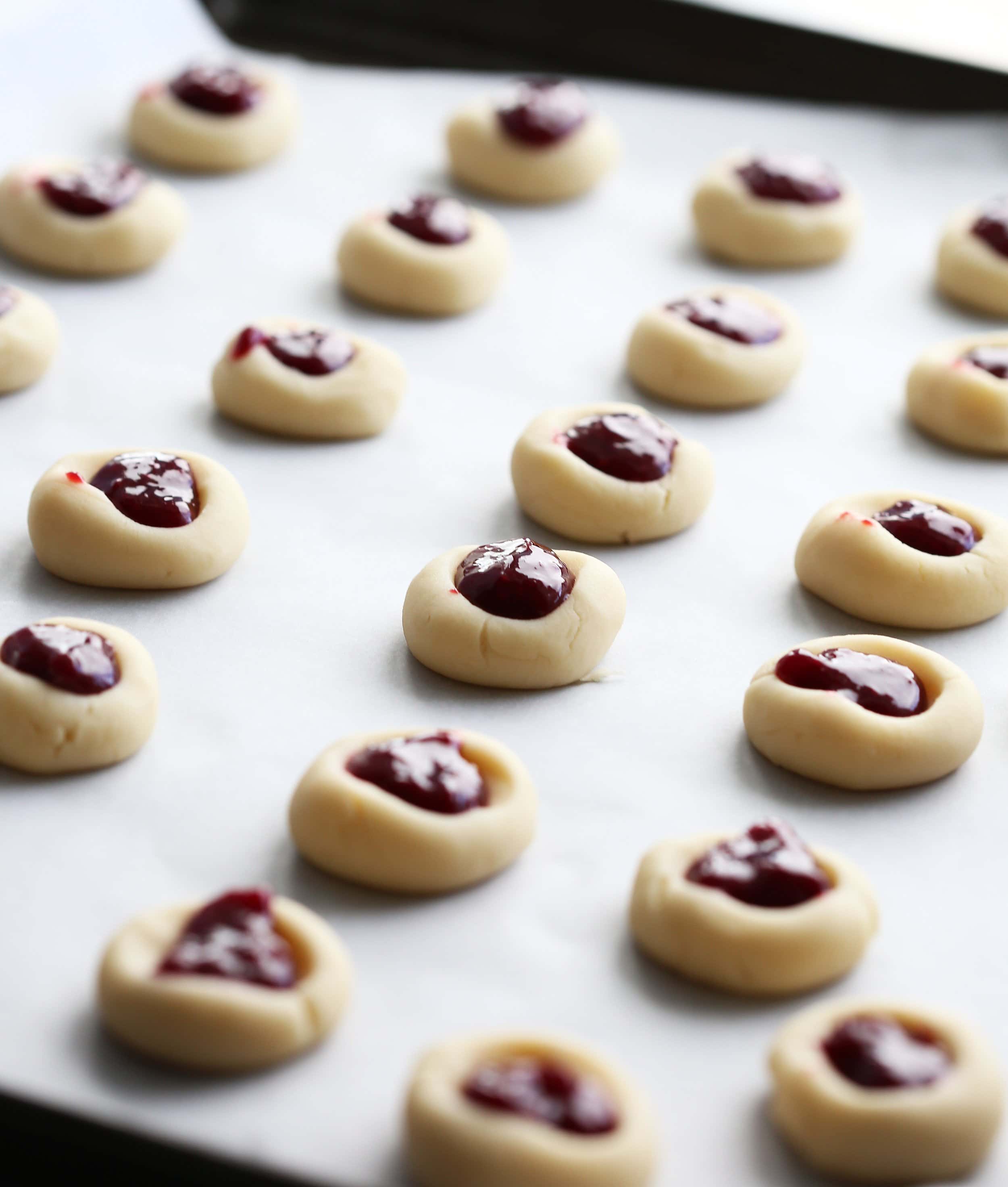 Classic Raspberry Shortbread Thumbprint Cookies Yay For Food