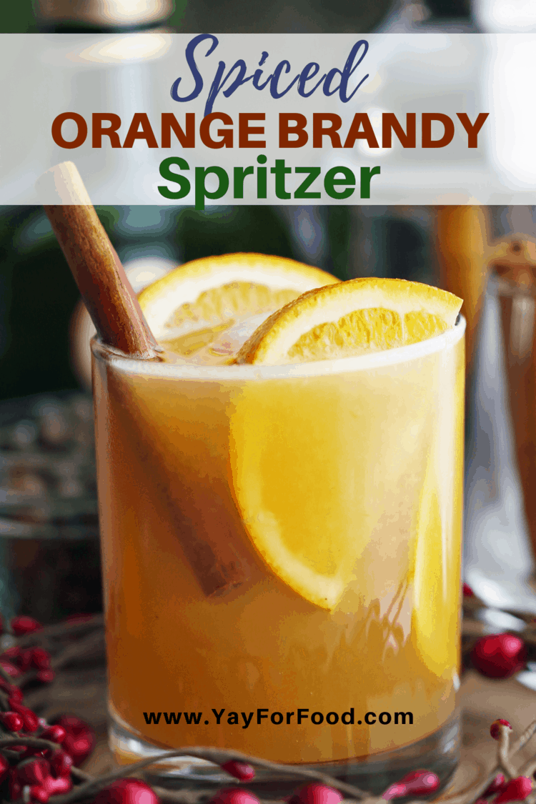 Spiced Orange Brandy Spritzers - Yay! For Food