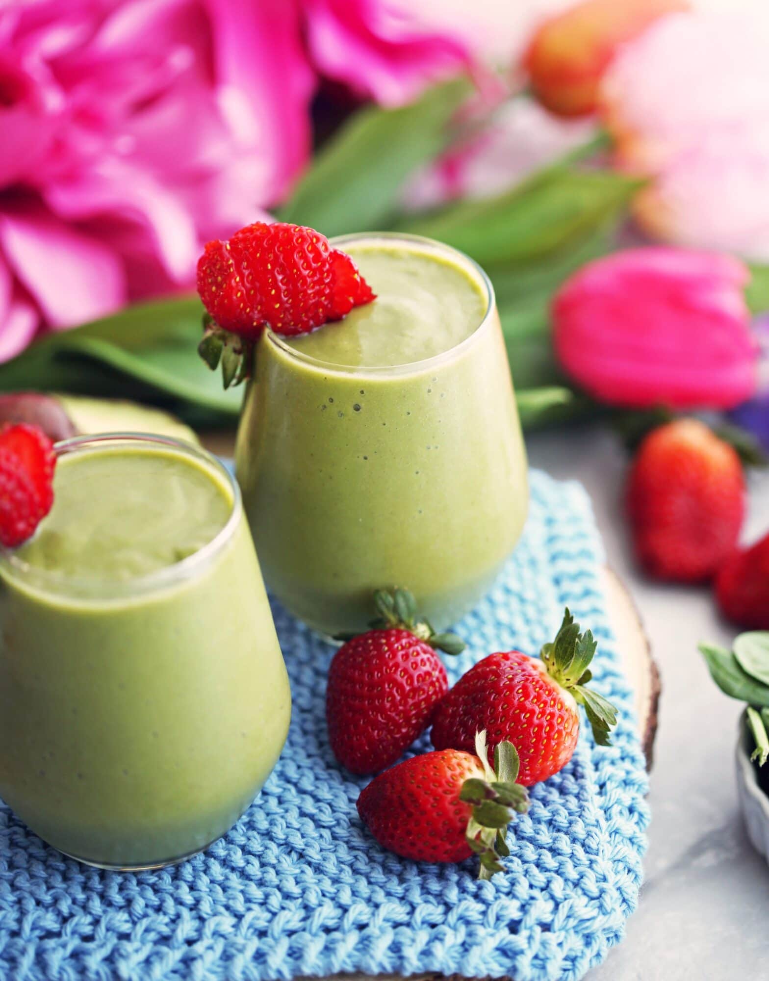 Strawberry Avocado Green Smoothie - Yay! For Food