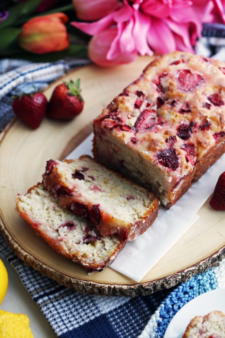 Lemon Strawberry Jam Cake - In Bloom Bakery