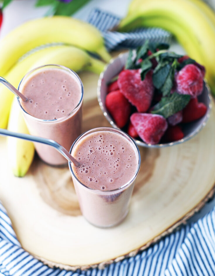 Strawberry Mint Smoothie - Yay! For Food