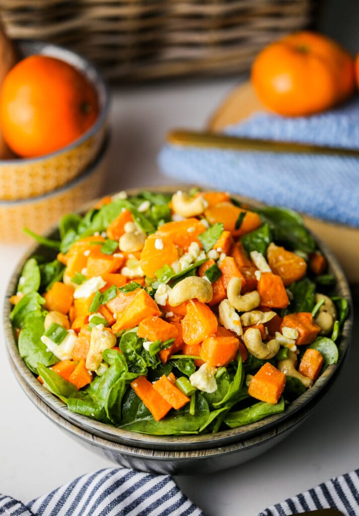 Sweet Potato Orange Spinach Salad - Yay! For Food
