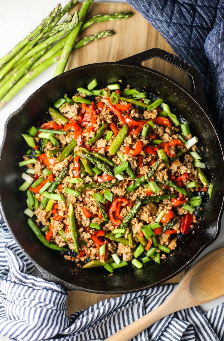 One-Pan Turkey Asparagus Stir-Fry - Yay! For Food
